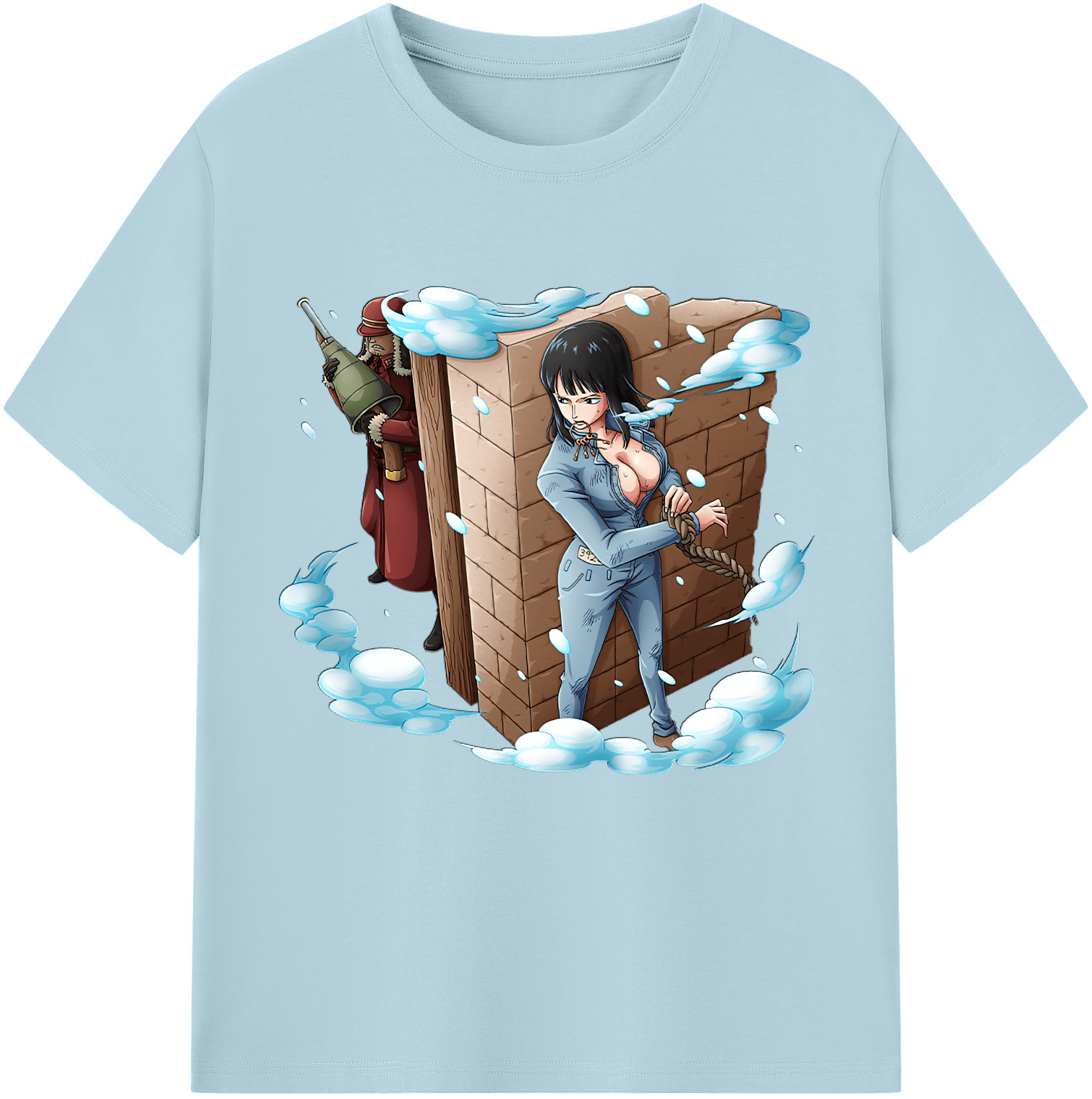 ワンピース ニコ・ロビン ONE PIECE Nico Robin 綿100％半袖Tシャツ（フロントプリント）